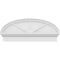Ekena Millwork Elliptical 3 Spoke Architectural Grade PVC Combination Pediment, 38"W x 16-3/8"H x 2-3/4"P PEDPC038X165ELL03 - alternate 5